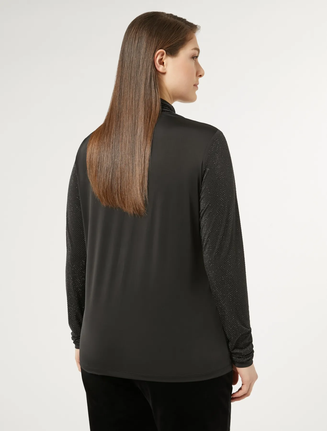 Marina Rinaldi Top & T-Shirt | Top & T-Shirt*T-shirt in jersey con strass NERO