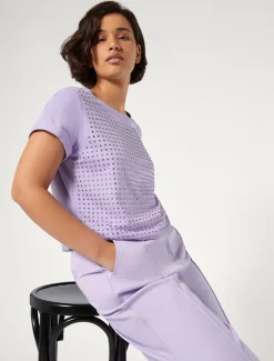 Marina Rinaldi Top & T-Shirt | Top & T-Shirt*T-shirt in jersey con strass LILLA