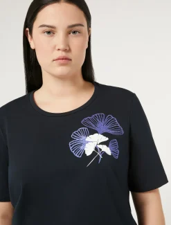 Marina Rinaldi Top & T-Shirt | Top & T-Shirt*T-shirt in jersey di cotone stretch BLUMARINO