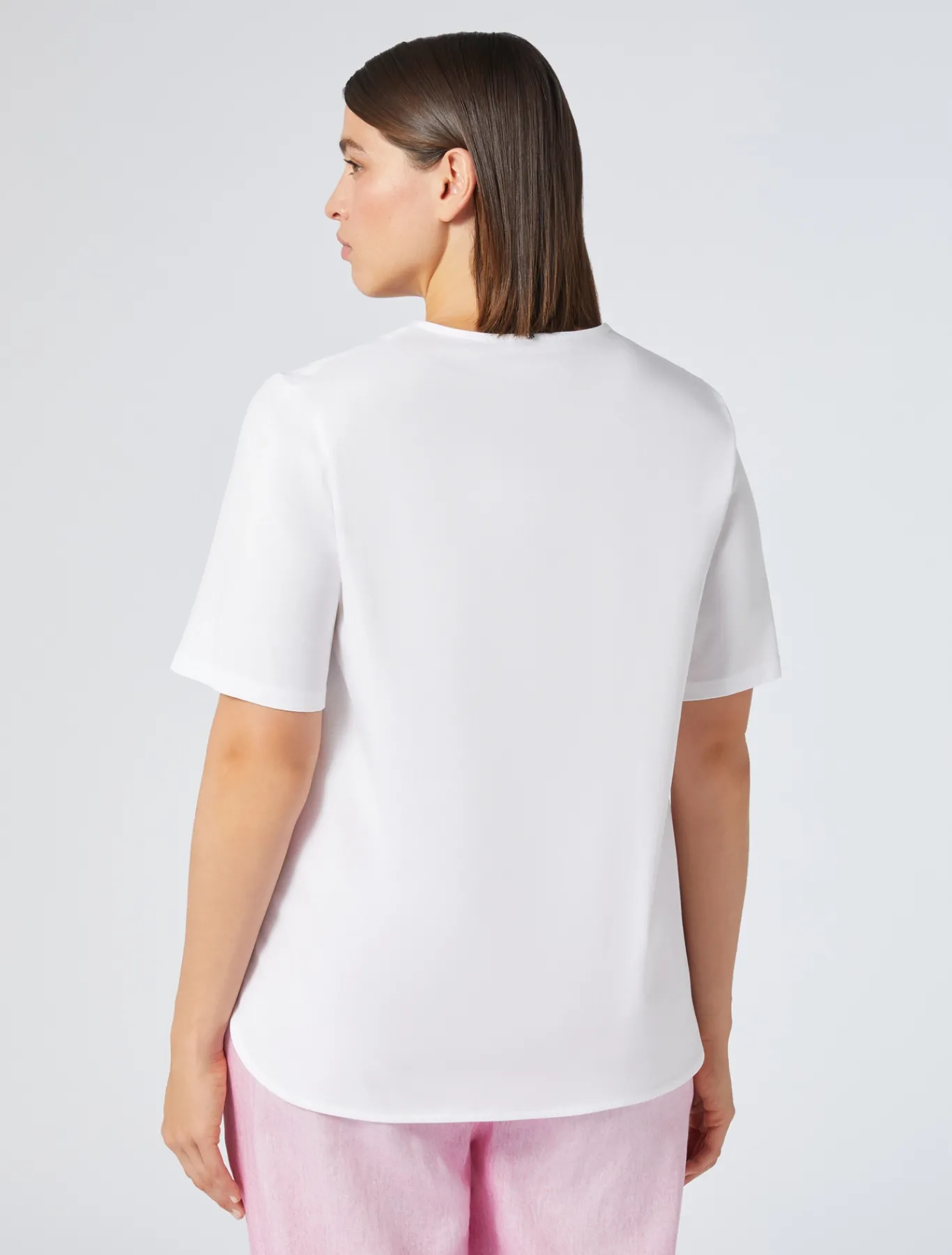 Marina Rinaldi Top & T-Shirt | Top & T-Shirt*T-shirt in jersey di cotone BIANCOOTTICO