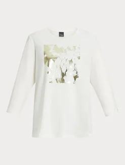 Marina Rinaldi Top & T-Shirt | Top & T-Shirt*T-shirt in jersey di cotone stretch BIANCO