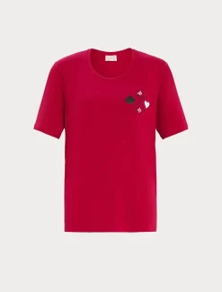Marina Rinaldi Top & T-Shirt | Top & T-Shirt*T-shirt in jersey di viscosa stretch ROSSO