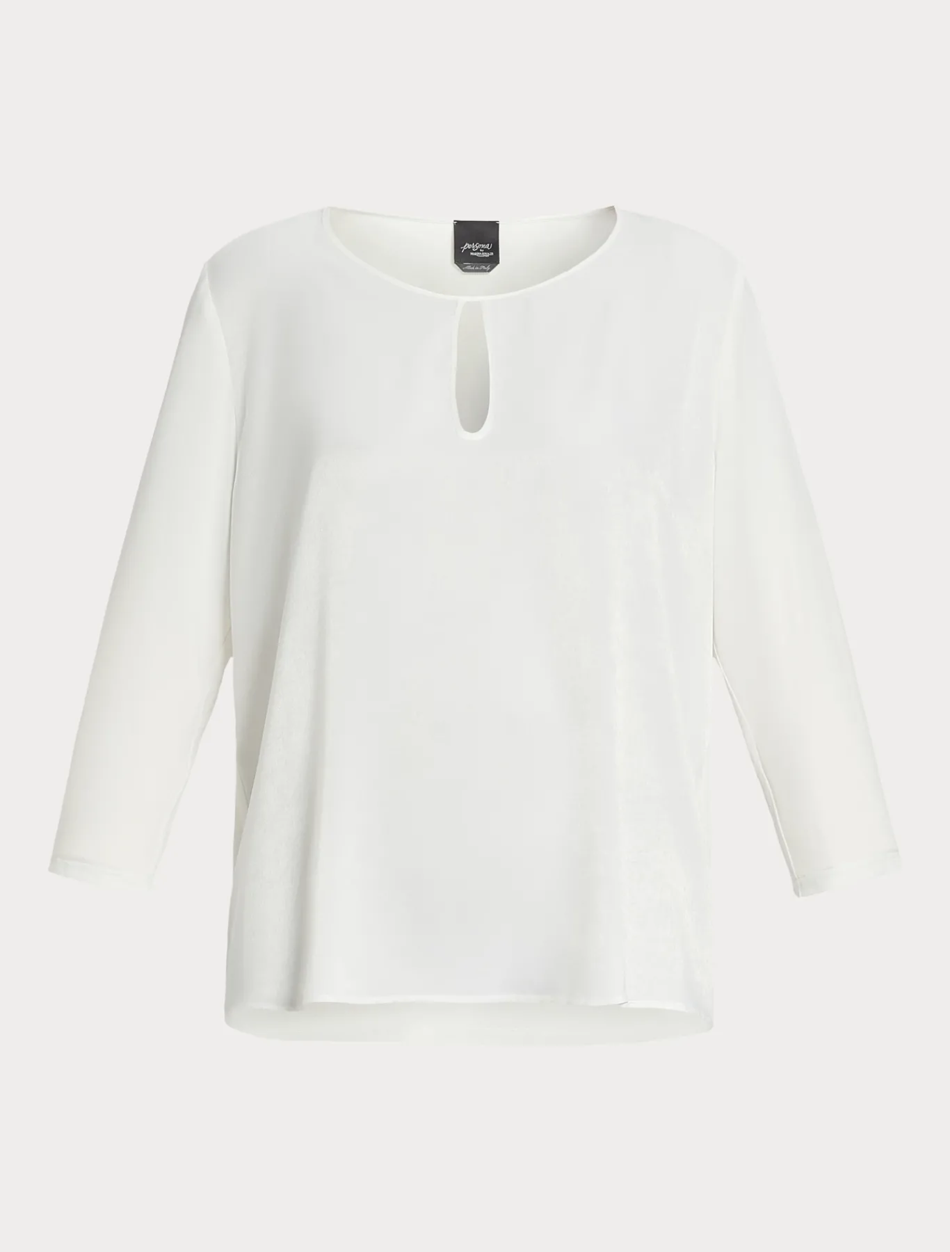 Marina Rinaldi Top & T-Shirt | Top & T-Shirt*T-shirt in jersey di viscosa e raso BIANCO