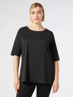 Marina Rinaldi Camicie & Bluse | Camicie & Bluse*T-shirt in jersey e popeline NERO