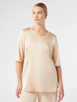 Marina Rinaldi Top & T-Shirt | Top & T-Shirt*T-shirt in jersey e raso ROSA