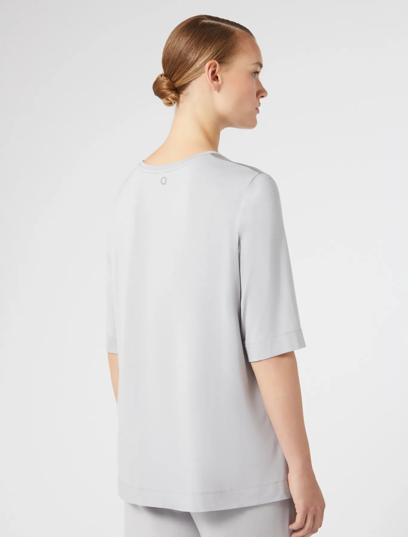 Marina Rinaldi Top & T-Shirt | Top & T-Shirt*T-shirt in jersey e raso GRIGIOCHIARO