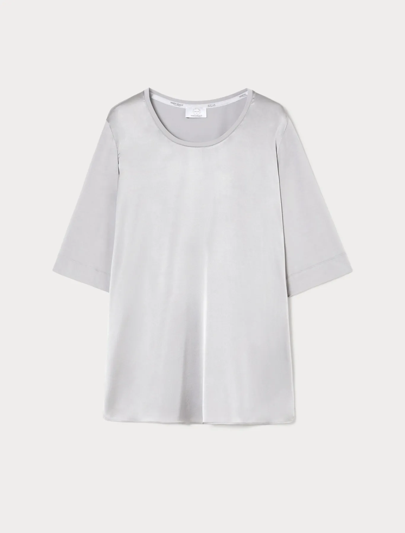 Marina Rinaldi Top & T-Shirt | Top & T-Shirt*T-shirt in jersey e raso GRIGIOCHIARO