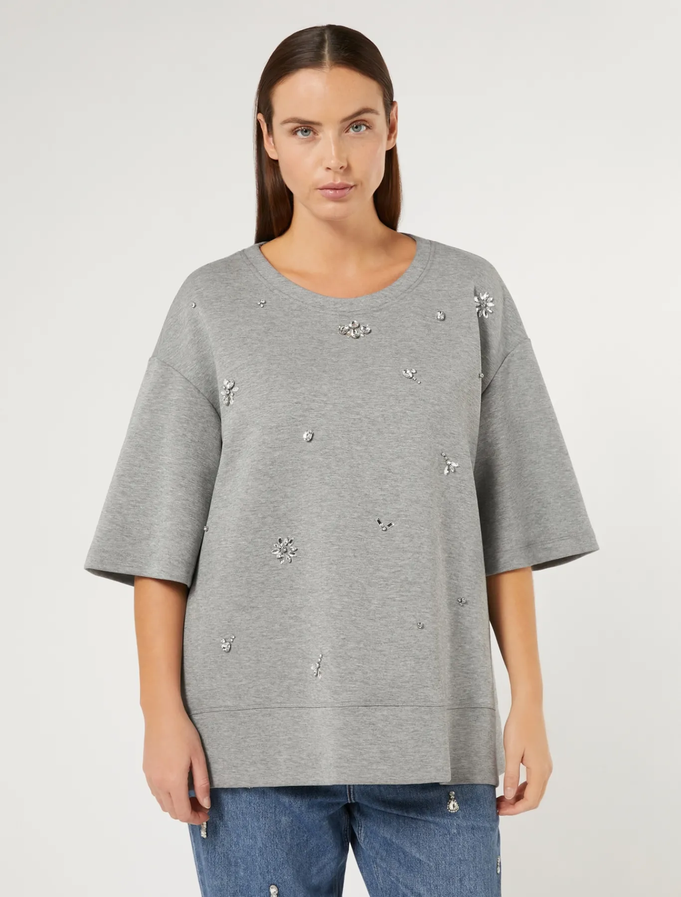 Marina Rinaldi Top & T-Shirt | Top & T-Shirt*T-shirt in jersey interlock GRIGIOCHIARO