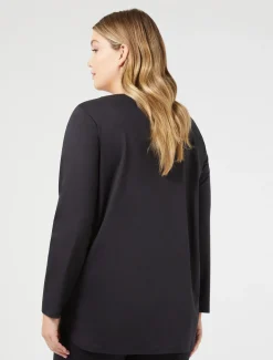 Marina Rinaldi Top & T-Shirt | Top & T-Shirt*T-shirt in jersey interlock NERO