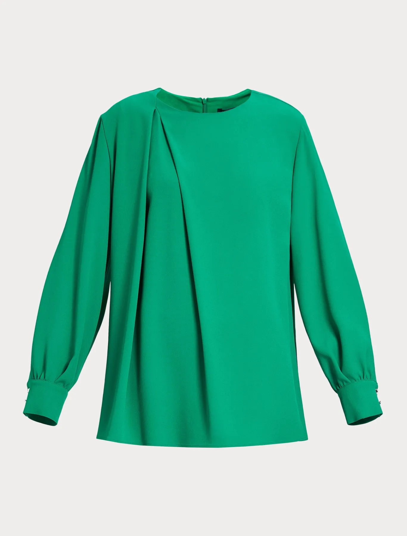 Marina Rinaldi Bluse | Collezione Elegante*Tunica in crêpe envers satin VERDEBANDIERA