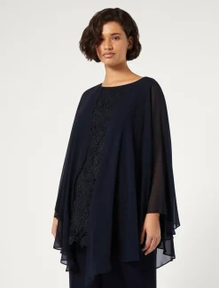 Marina Rinaldi Bluse | Camicie & Bluse*Tunica in macramè laminato BLUNOTTE