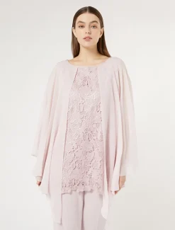 Marina Rinaldi Bluse | Camicie & Bluse*Tunica in macramè laminato ROSA